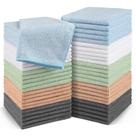 Toalhetes de microfibra Orighty, pacote com 50, 30x30 cm, multicoloridos Toalhetes de microfibra Orighty, pacote com 50, 30x30 cm, multicoloridos