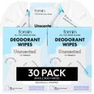 Toalhetes desodorantes FOMIN Travel 30 unidades sem perfume com pH balanceado Toalhetes desodorantes FOMIN Travel 30 unidades sem perfume com pH balanceado