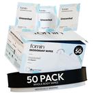 Toalhetes desodorantes FOMIN Travel 50 unidades sem perfume com pH balanceado Toalhetes desodorantes FOMIN Travel 50 unidades sem perfume com pH balanceado