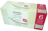 Toalhetes Faciais Simple Cleansing - 6 Pacotes com 25 Unidades (150 Toalhetes) Toalhetes Faciais Simple Cleansing - 6 Pacotes com 25 Unidades (150 Toalhetes)