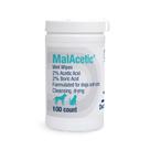 Toalhetes húmidos MalAcetic para cães e gatos 100 unidades