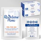 Toalhetes laváveis Rainbow Pana biodegradáveis 240 unidades