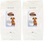 Toalhetes para animais de estimação Palmer's Cocoa Butter Vitamina E, 100 ct, pacote com 2