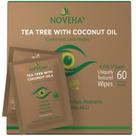 Toalhetes para pálpebras e cílios NOVEHA Tea Tree e Óleo de Coco x60 Toalhetes para pálpebras e cílios NOVEHA Tea Tree e Óleo de Coco x60