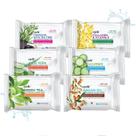 Toalhetes removedores de maquiagem Epielle, removem sujeira, óleo, rímel à prova d'água, lenços de limpeza facial diários suaves com colágeno, melaleuca e aloe vera, hipoalergênicos e sem álcool, 30 unidades (pacote com 6)