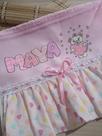 Toalhinha nome Maya cor rosa