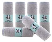 Toalhinhas HIPHOP PANDA Baby Rayon Bamboo 2 camadas 10x10cm cinza