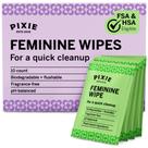 Toalhinhas Íntimas Femininas Pixie Cup Descartáveis no Vaso Sanitário e Biodegradáveis - 10 Unidades