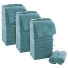Toalhinhas MOONQUEEN Ultra Soft Premium 30x30cm, pacote com 72 unidades, azul-petróleo