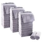 Toalhinhas MOONQUEEN Ultra Soft Premium 30x30cm, pacote com 72 unidades, cinza