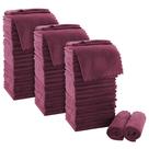 Toalhinhas MOONQUEEN Ultra Soft Premium 30x30cm, pacote com 72 unidades, cor de vinho