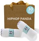Toalhinhas para bebês HIPHOP PANDA, pacote com 30, 25x25 cm, bambu