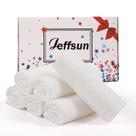 Toalhinhas para bebês JEFFSUN, pacote com 6, 25x25 cm, branco macio Toalhinhas para bebês JEFFSUN, pacote com 6, 25x25 cm, branco macio