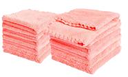 Toalhinhas para bebês Kyapoo, pacote com 12, 30 x 30 cm, lã coral macia
