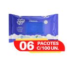 Toalhinhas umedecidas Baby Byn lenço kit com 6 pacotes