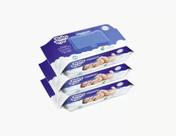 Toalhinhas Umedecidas Kit 3 Pacotes Com 100 - Baby Byn Azul