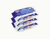 Toalhinhas Umedecidas Kit 3 Pacotes Com 100- Baby Byn Azul
