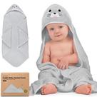 Toalla con Capucha para Bebé KeaBabies 89x89 cm Suave de Bambú