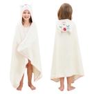 Toalla de Baño para Bebé con Capucha, Estilo Cuartos, 100% Algodón Terciopelo Alpaca