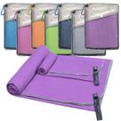 Toalla de microfibra para camping SYOURSELF de secado rápido 60x30 cm, paquete de 2