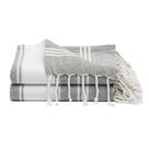 Toalla de Playa 9Threads Algodón Turco 36x72 cm Absorbente Gris 2 Unidades Toalla de Playa 9Threads Algodón Turco 36x72 cm Absorbente Gris 2 Unidades