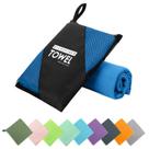 Toalla de viaje ZIUDBOC de microfibra de secado rápido súper absorbente azul