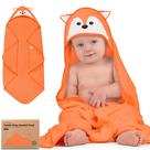 Toalla para Bebé con Capucha KeaBabies 76x76 cm Bambú Suave Zorro