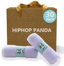 Toallitas de baño para bebé HIPHOP PANDA Pack de 30 Bambú 25x25 cm Ultra suaves