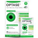 Toallitas limpiadoras de párpados Optase TTO con aceite de árbol de té, 30 unidades Toallitas limpiadoras de párpados Optase TTO con aceite de árbol de té, 30 unidades