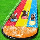 Tobogã De PVC Para Crianças Com Capacidade Para Três Pessoas, Brinquedo De Surf Para Jardim
