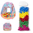 Toca Barraca Infantil Dobravel com 100 Bolinhas Coloridas