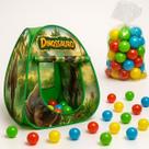 Toca Barraca Infantil Floresta Dinossauro Dobravel Bolinhas Coloridas