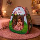 Toca Barraca Infantil Princesa Rosa Dobrável Menina
