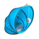 Toca Cama Caminha Iglu Túnel Espiral para Gatos - Azul
