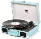 Toca-discos DANFI AUDIO DF Vintage Bluetooth 3 velocidades azul