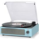 Toca-Discos de Vinil com Alto-Falantes - 3 Velocidades, Bluetooth, Entrada Auxiliar e RCA