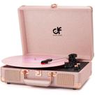 Toca-discos de vinil DANFI AUDIO DF 3 velocidades Bluetooth rosa