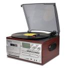 Toca-Discos de Vinil LoopTone 9 em 1 com Bluetooth - 3 Velocidades - Prata