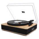 Toca-discos de vinil LP&No.1 com acionamento por correia de 3 velocidades com alto-falantes