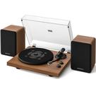 Toca-discos de vinil Qlearsoul SoulBox S1 com alto-falantes estéreo