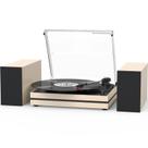Toca-discos de vinil Seasonlife Belt-Drive, madeira branca