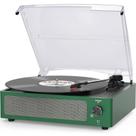 Toca-discos de vinil seasonlife com alto-falantes de 3 velocidades verde escuro