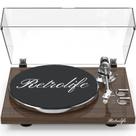 Toca-discos giratório Retrolife Wireless BT USB Output