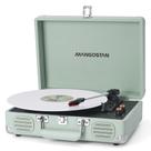 Toca-discos MANGOSTAN de 3 velocidades Bluetooth portátil verde