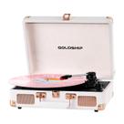 Toca-discos portátil GOLDSHIP Vintage Suitcase com Bluetooth
