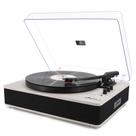 Toca-Discos Sem Fio LP&NO.1 com Alto-Falantes - Design Moderno Cinza
