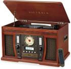 Toca-discos Victrola Aviator 8 em 1 Bluetooth Mahogany