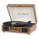 Toca-discos Victrola Vintage Bluetooth Brown de 3 velocidades