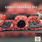 Toca iglu 3x1, nr 4,cama mais almofada, beleza, qualidade, raças médias