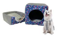Toca Iglu Casinha Grande 3 Em 1 Para Cachorro E Gato Com Almofada Removível